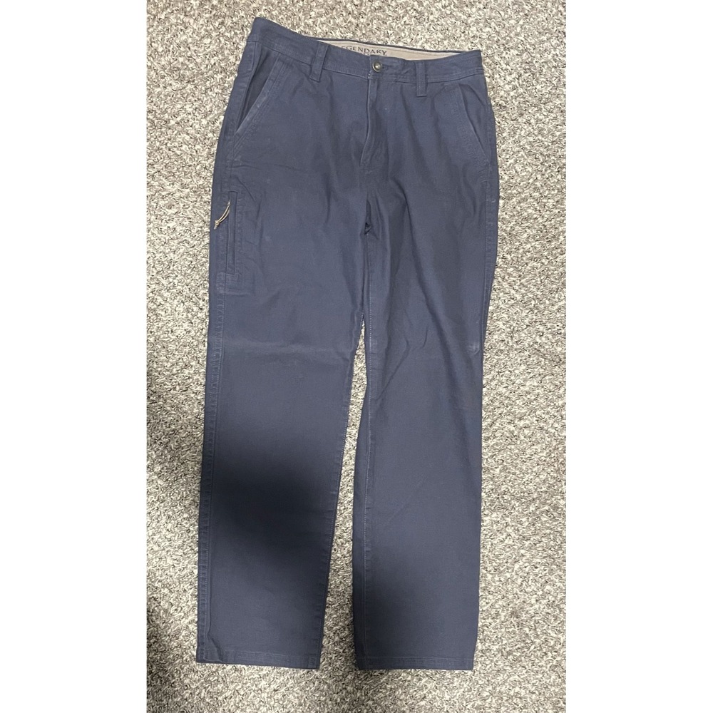 Legendary Outfitters Mens Navy Blue Canvas Utility Pants 32x32 Stretch Workwear
